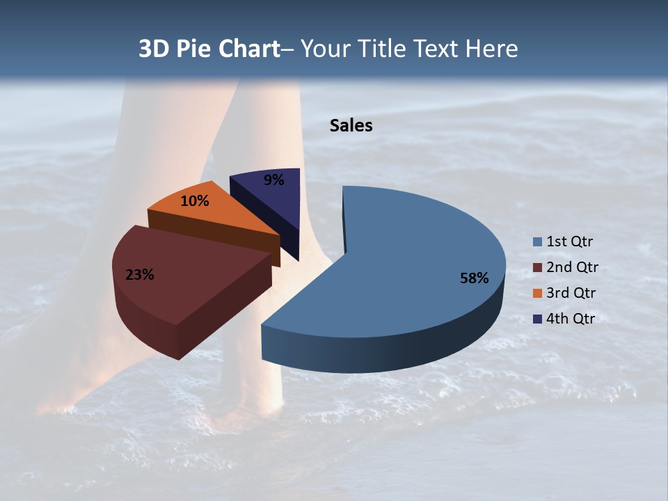 Nice Legs In Water PowerPoint Template