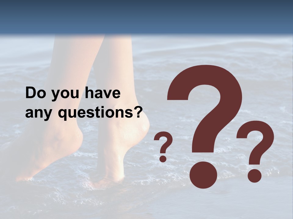 Nice Legs In Water PowerPoint Template