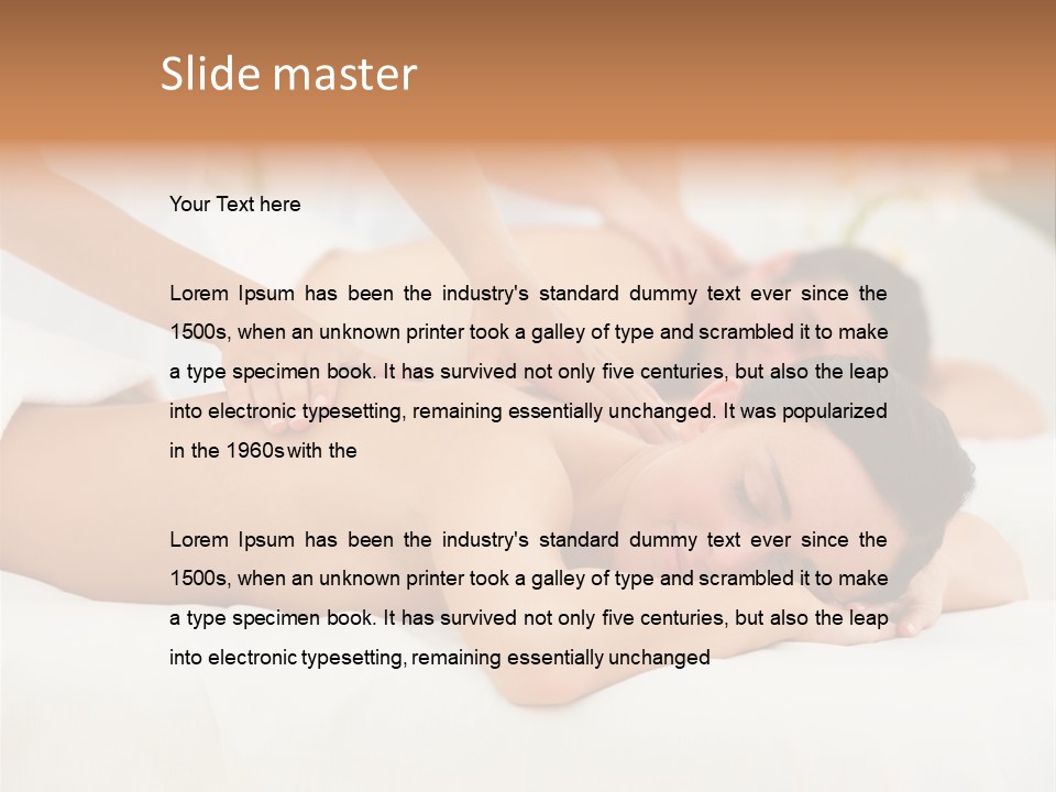 Hand Putting Coin Into Piggy Bank. PowerPoint Template