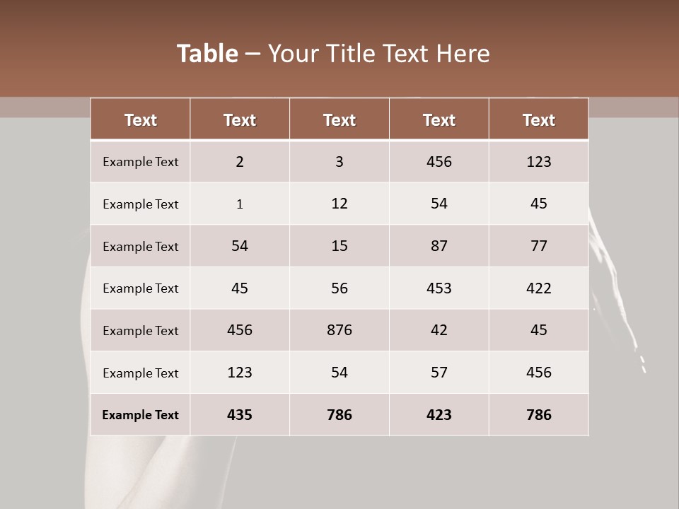 Woman Running Over Dark Background PowerPoint Template