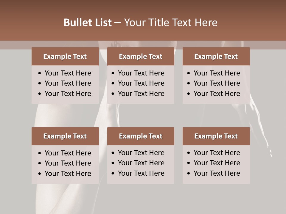 Woman Running Over Dark Background PowerPoint Template