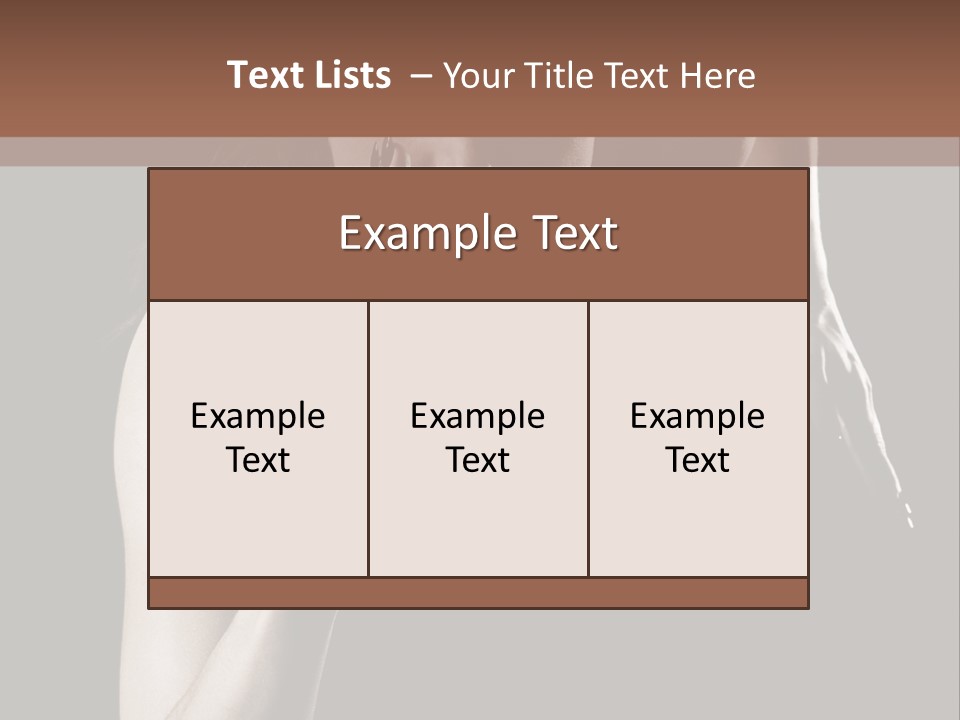 Woman Running Over Dark Background PowerPoint Template