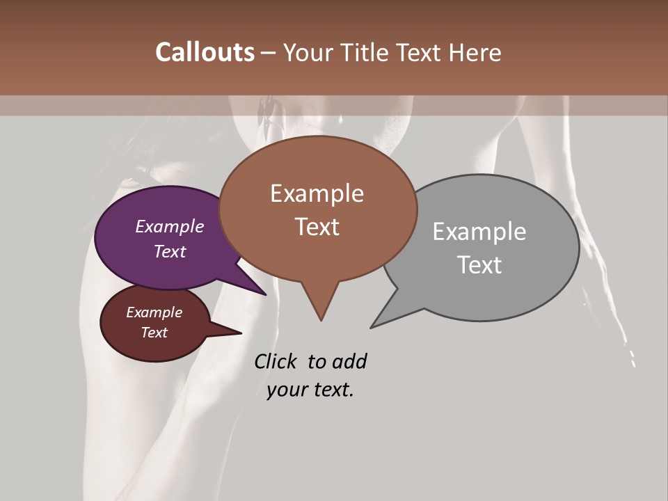 Woman Running Over Dark Background PowerPoint Template