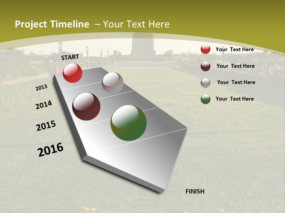 Jones Beach Structure - Long Island, New York PowerPoint Template