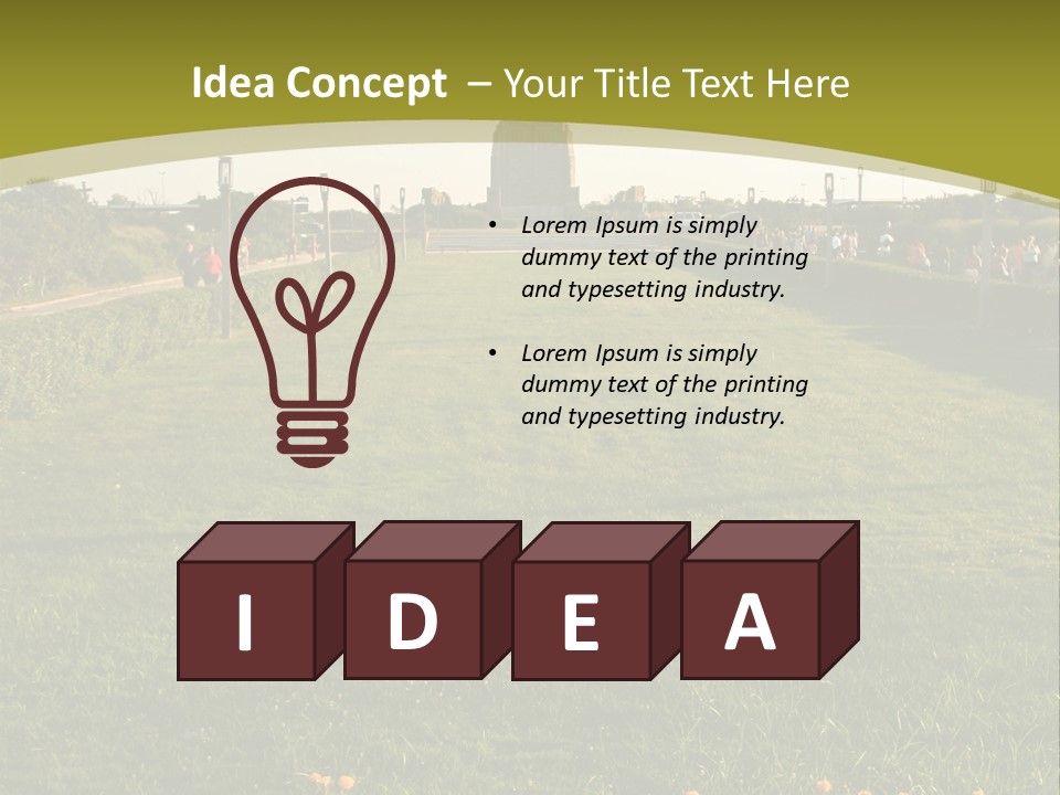 Jones Beach Structure - Long Island, New York PowerPoint Template