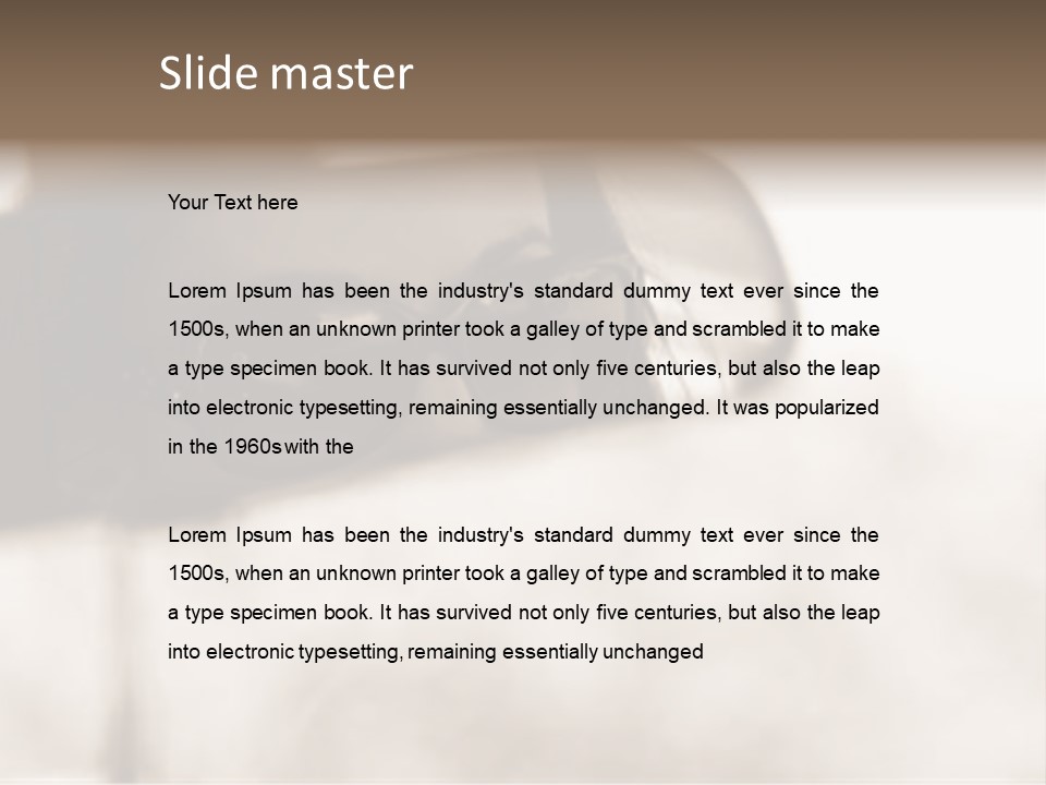 The Face Of A Young Woman Driving As Seen In The Rear View Mirror. PowerPoint Template