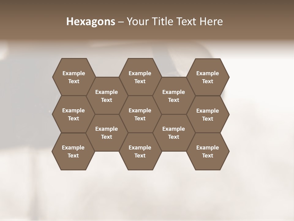 The Face Of A Young Woman Driving As Seen In The Rear View Mirror. PowerPoint Template