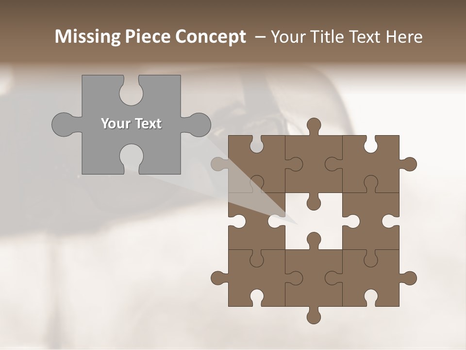 The Face Of A Young Woman Driving As Seen In The Rear View Mirror. PowerPoint Template