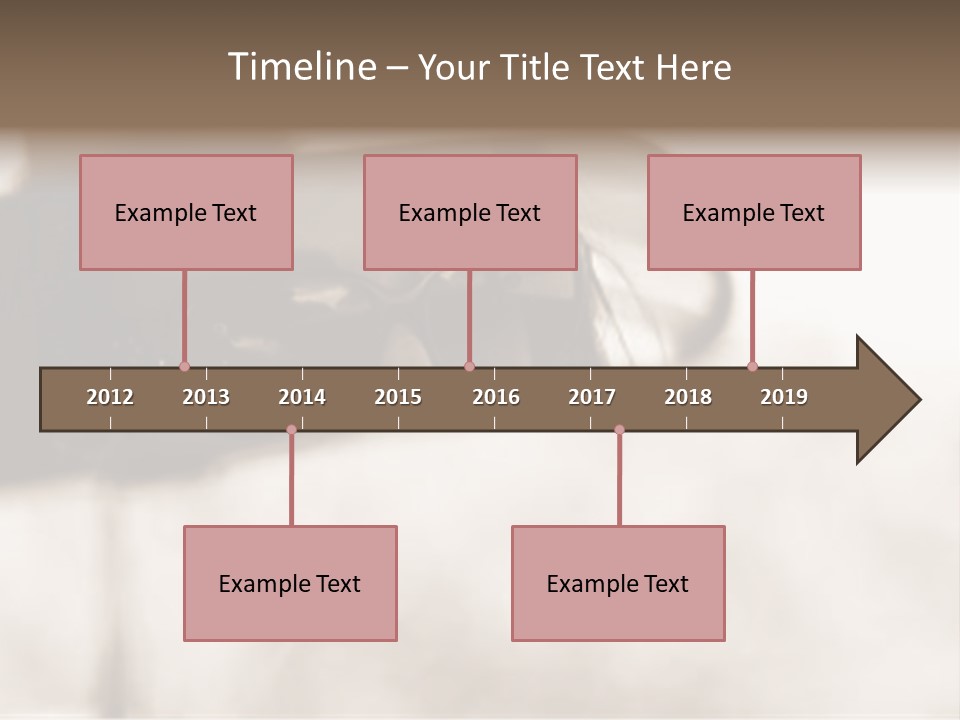 The Face Of A Young Woman Driving As Seen In The Rear View Mirror. PowerPoint Template