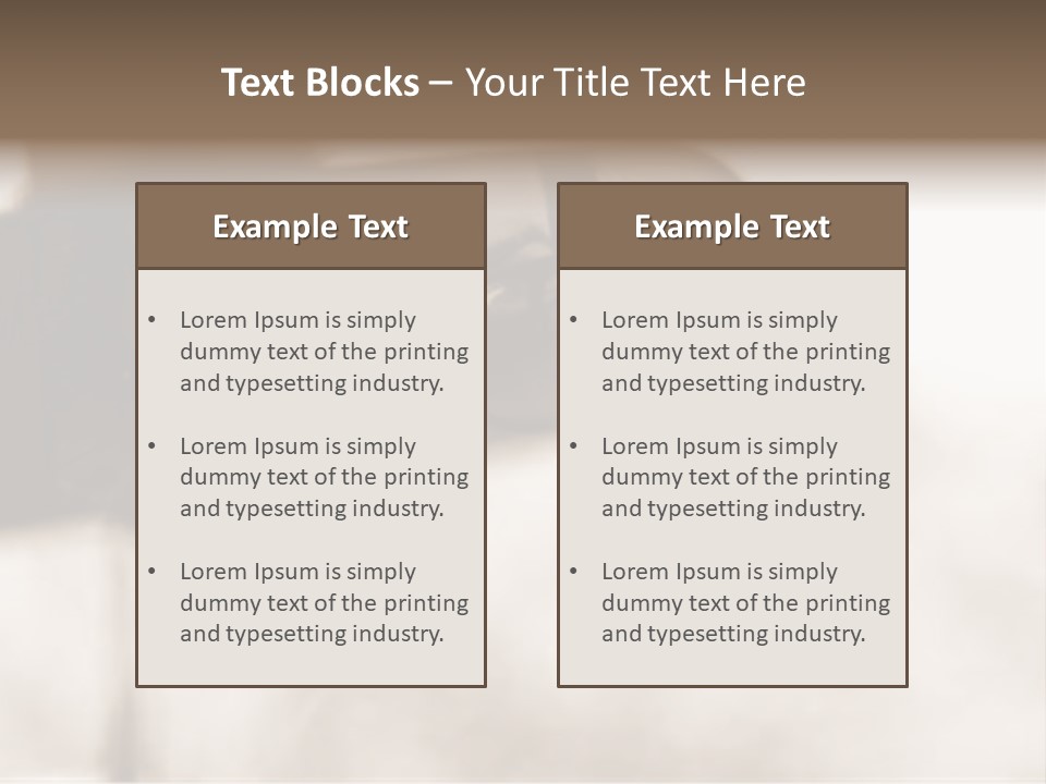 The Face Of A Young Woman Driving As Seen In The Rear View Mirror. PowerPoint Template