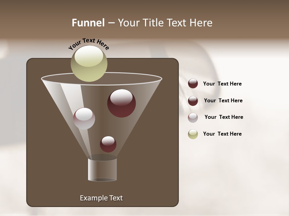 The Face Of A Young Woman Driving As Seen In The Rear View Mirror. PowerPoint Template
