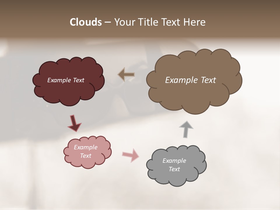 The Face Of A Young Woman Driving As Seen In The Rear View Mirror. PowerPoint Template