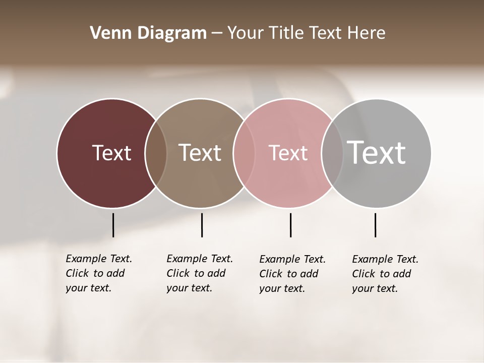 The Face Of A Young Woman Driving As Seen In The Rear View Mirror. PowerPoint Template