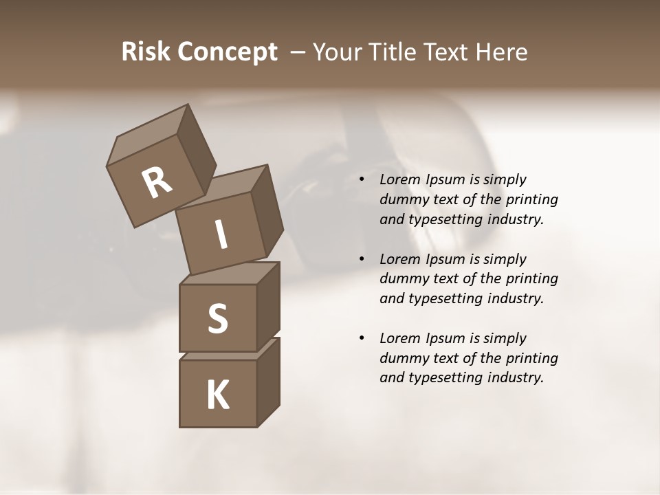 The Face Of A Young Woman Driving As Seen In The Rear View Mirror. PowerPoint Template