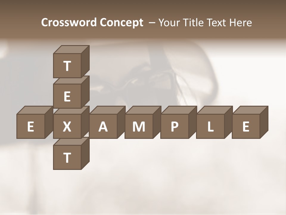 The Face Of A Young Woman Driving As Seen In The Rear View Mirror. PowerPoint Template