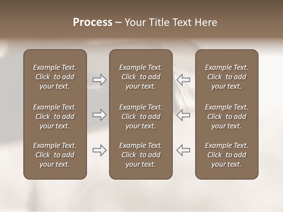 The Face Of A Young Woman Driving As Seen In The Rear View Mirror. PowerPoint Template