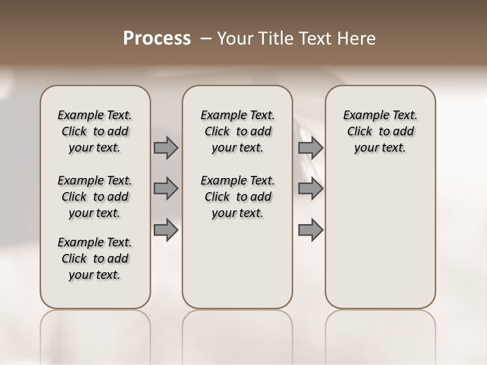 The Face Of A Young Woman Driving As Seen In The Rear View Mirror. PowerPoint Template