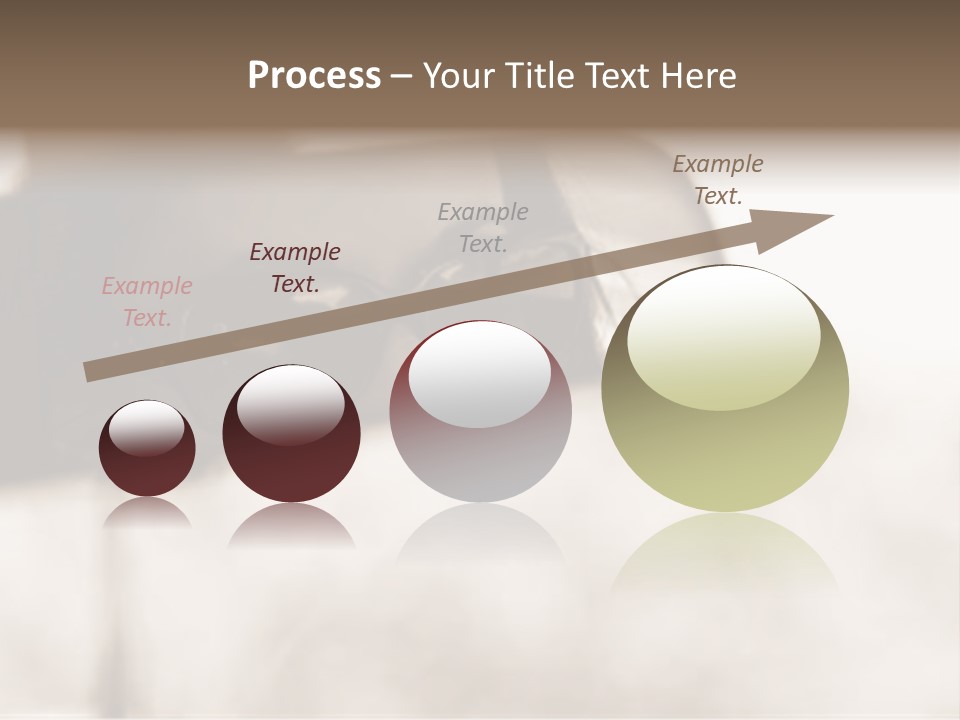 The Face Of A Young Woman Driving As Seen In The Rear View Mirror. PowerPoint Template