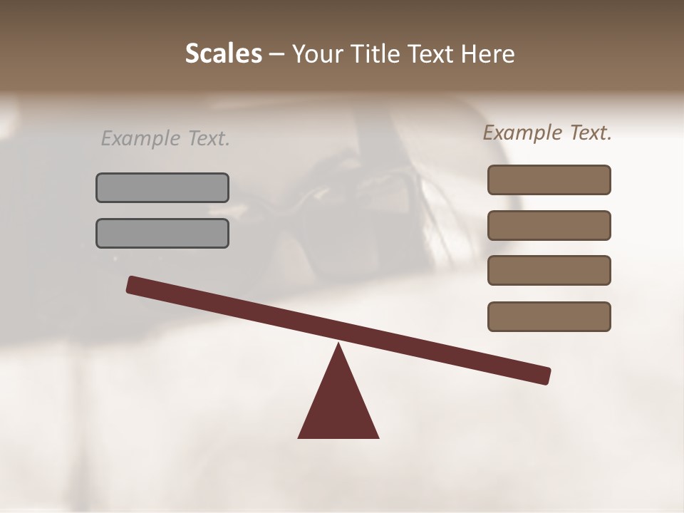 The Face Of A Young Woman Driving As Seen In The Rear View Mirror. PowerPoint Template