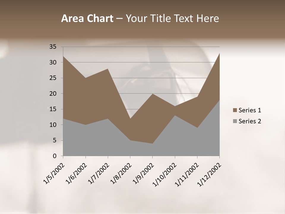 The Face Of A Young Woman Driving As Seen In The Rear View Mirror. PowerPoint Template