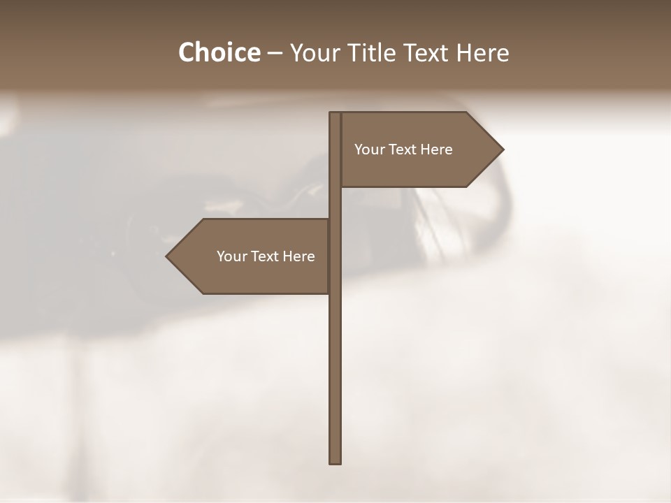 The Face Of A Young Woman Driving As Seen In The Rear View Mirror. PowerPoint Template