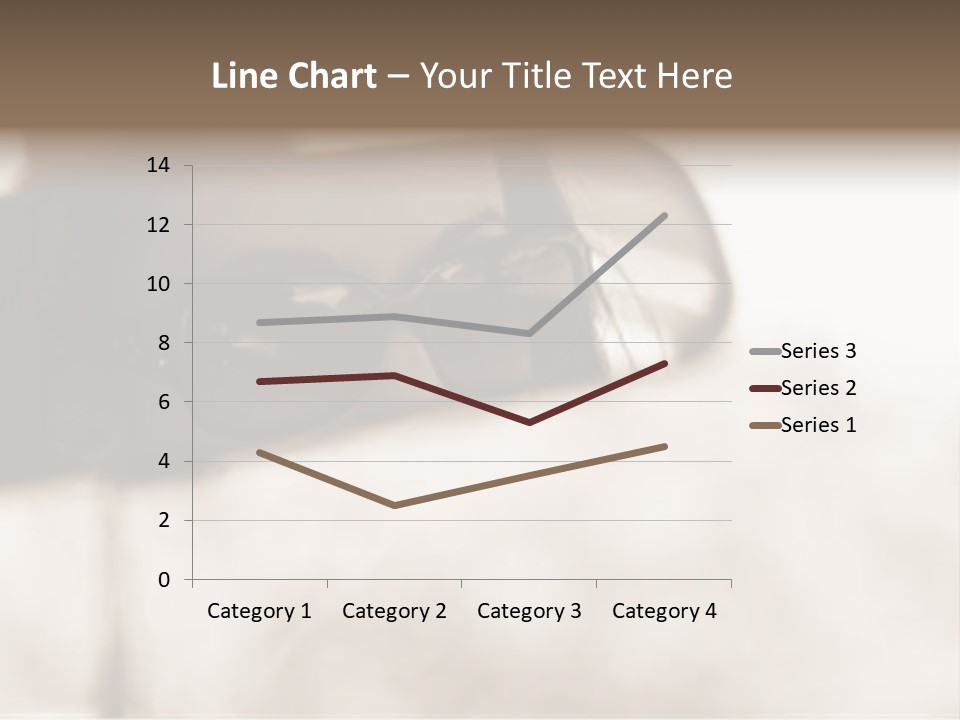 The Face Of A Young Woman Driving As Seen In The Rear View Mirror. PowerPoint Template
