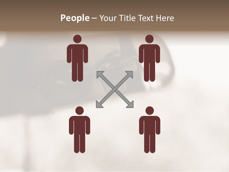 The Face Of A Young Woman Driving As Seen In The Rear View Mirror. PowerPoint Template