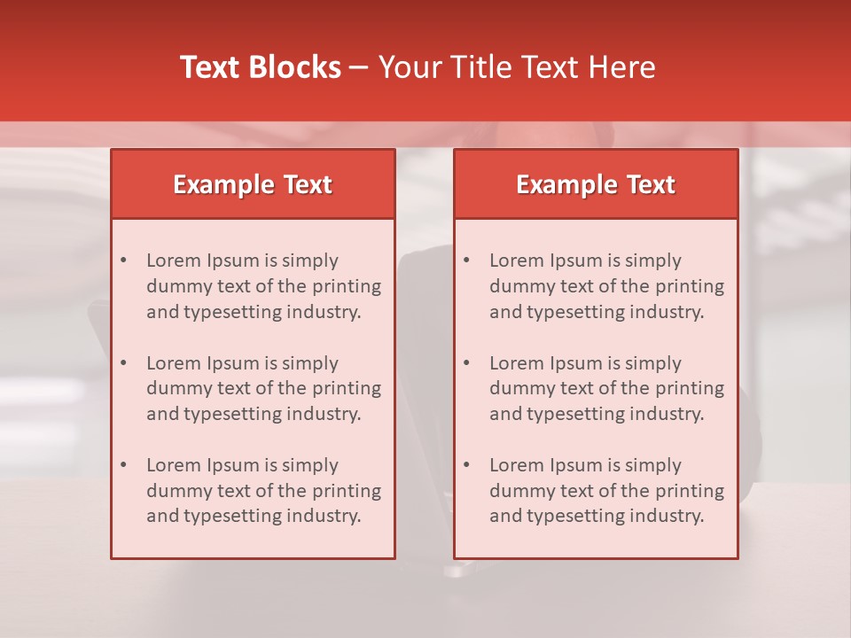 Mature Business Man Working With His Laptop PowerPoint Template
