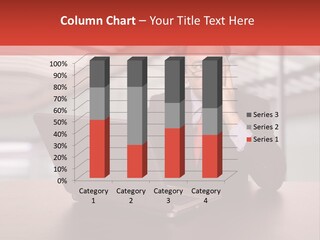 Mature Business Man Working With His Laptop PowerPoint Template