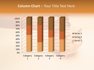 Hand Putting Coin Into Piggy Bank. PowerPoint Template