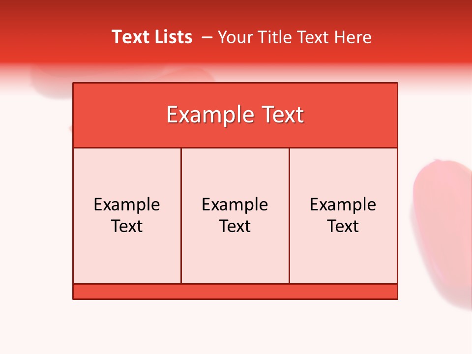 Three Different Shades Of Nail Polish On A White Background PowerPoint Template