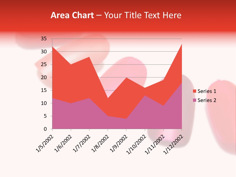 Three Different Shades Of Nail Polish On A White Background PowerPoint Template