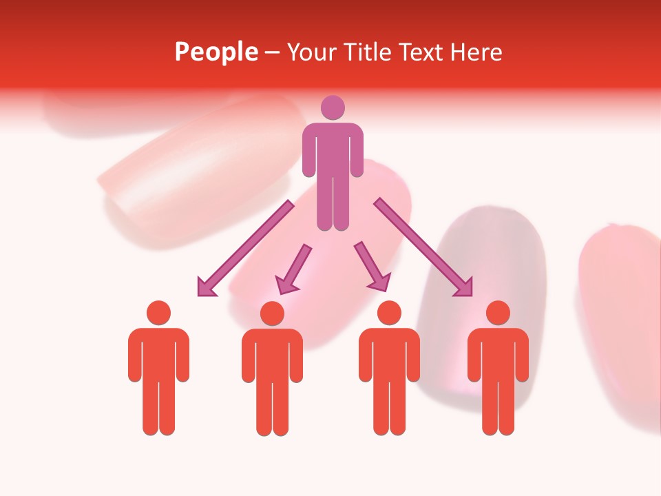 Three Different Shades Of Nail Polish On A White Background PowerPoint Template