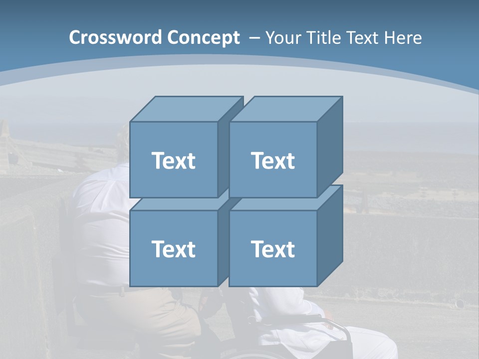 A Man In A Wheel Chair With A Woman Sitting Next To Him PowerPoint Template