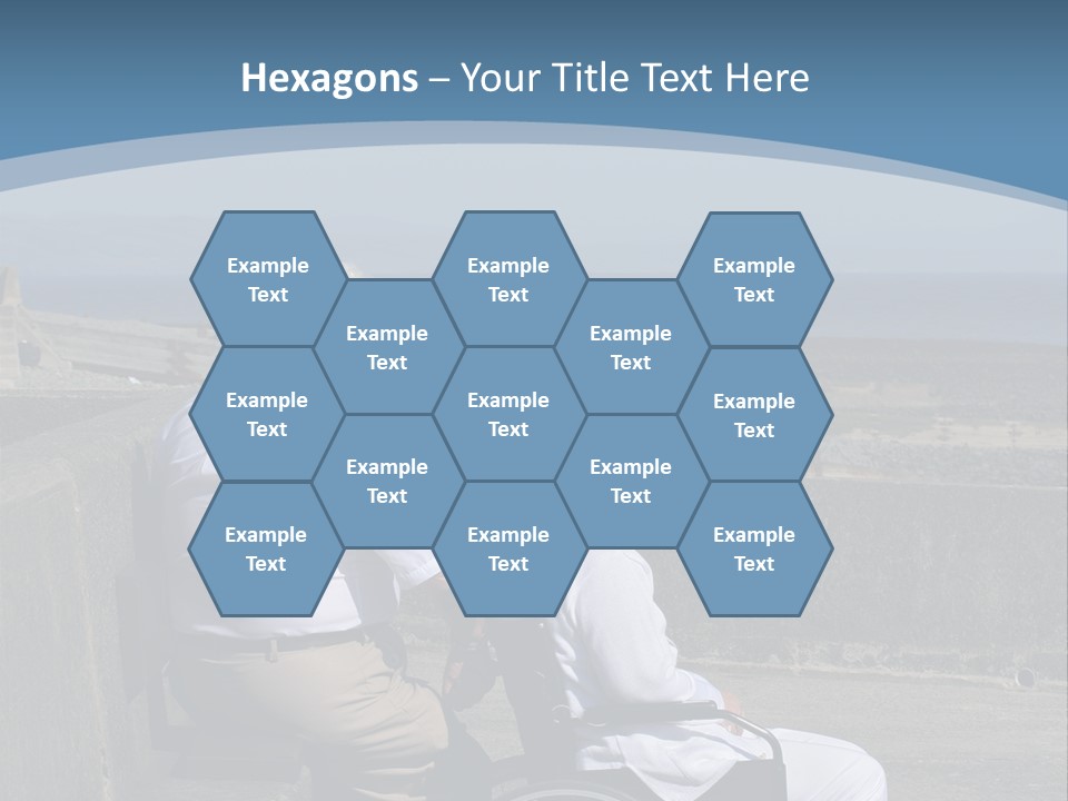 A Man In A Wheel Chair With A Woman Sitting Next To Him PowerPoint Template