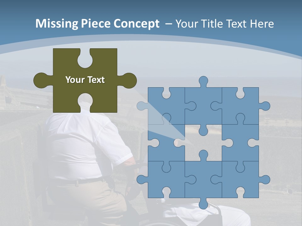 A Man In A Wheel Chair With A Woman Sitting Next To Him PowerPoint Template