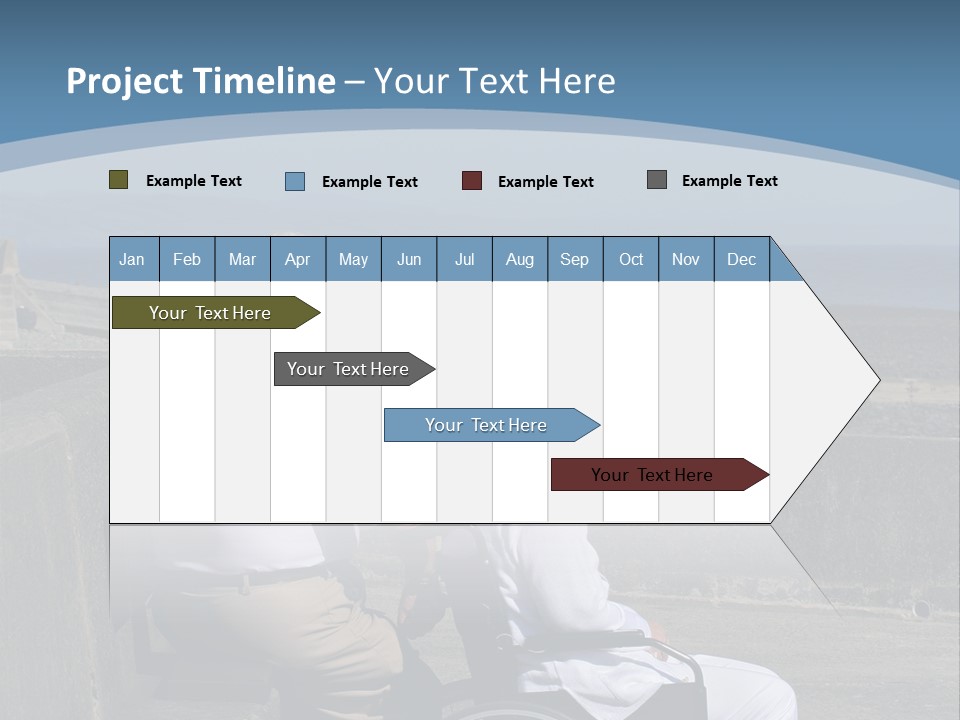 A Man In A Wheel Chair With A Woman Sitting Next To Him PowerPoint Template