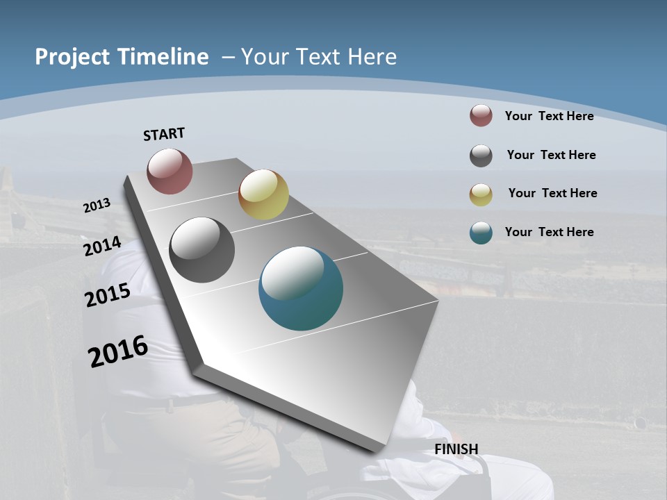 A Man In A Wheel Chair With A Woman Sitting Next To Him PowerPoint Template