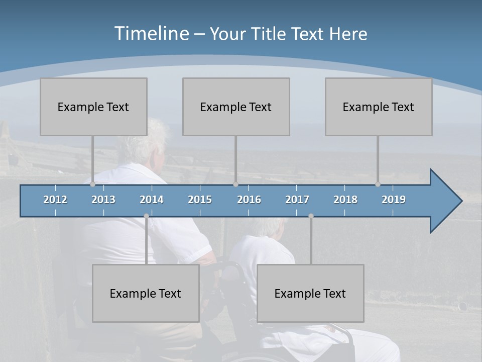 A Man In A Wheel Chair With A Woman Sitting Next To Him PowerPoint Template