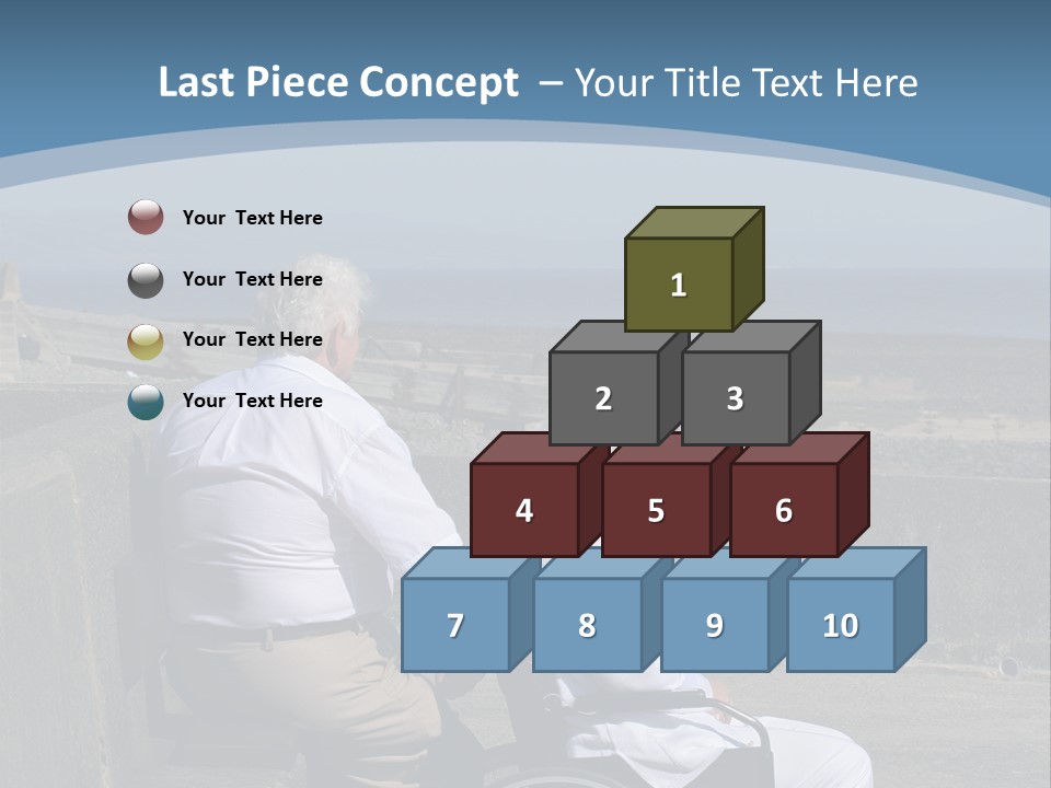 A Man In A Wheel Chair With A Woman Sitting Next To Him PowerPoint Template