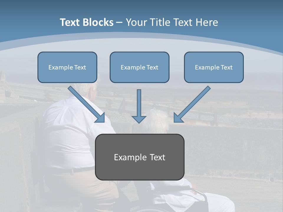 A Man In A Wheel Chair With A Woman Sitting Next To Him PowerPoint Template