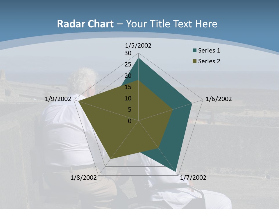A Man In A Wheel Chair With A Woman Sitting Next To Him PowerPoint Template