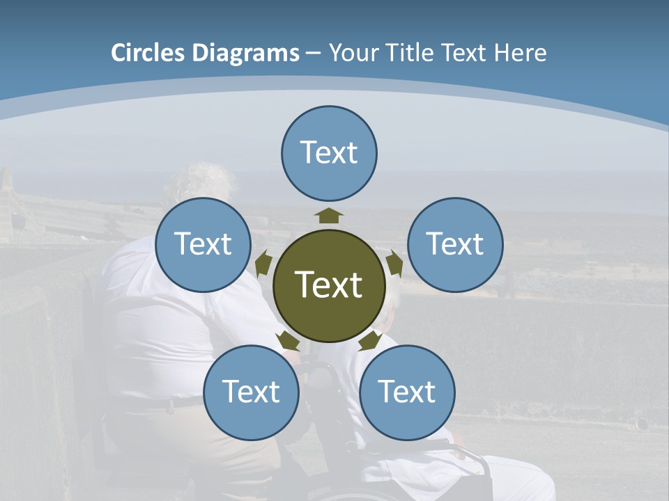 A Man In A Wheel Chair With A Woman Sitting Next To Him PowerPoint Template