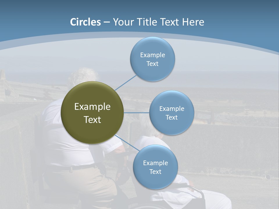 A Man In A Wheel Chair With A Woman Sitting Next To Him PowerPoint Template