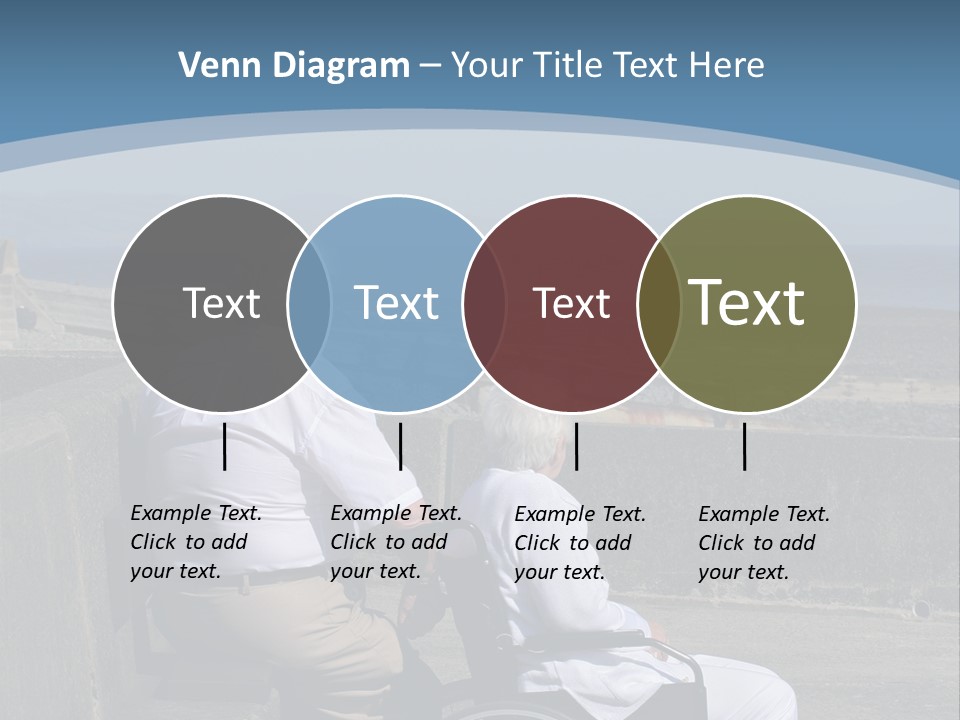 A Man In A Wheel Chair With A Woman Sitting Next To Him PowerPoint Template