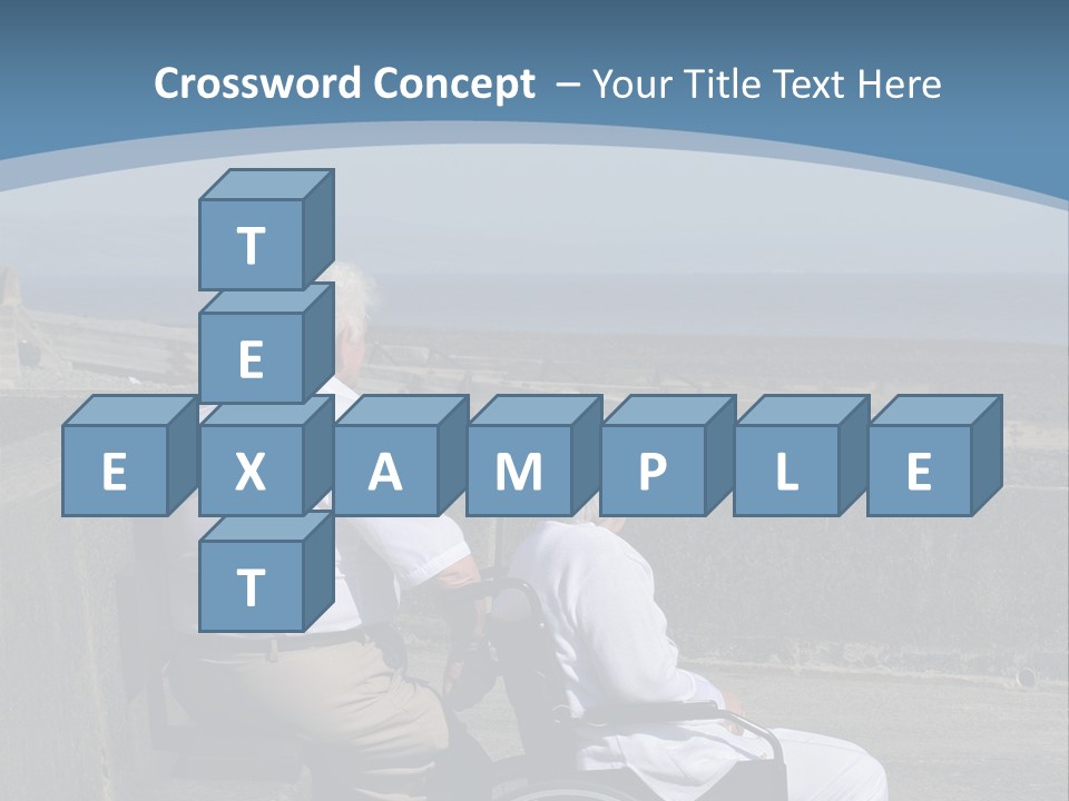 A Man In A Wheel Chair With A Woman Sitting Next To Him PowerPoint Template