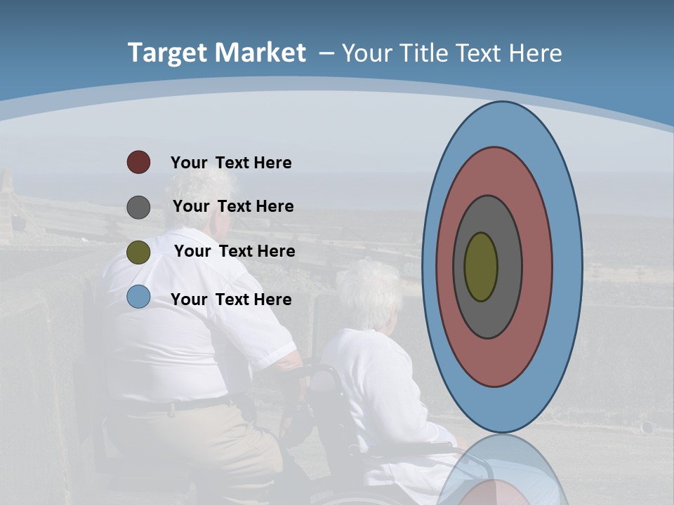 A Man In A Wheel Chair With A Woman Sitting Next To Him PowerPoint Template