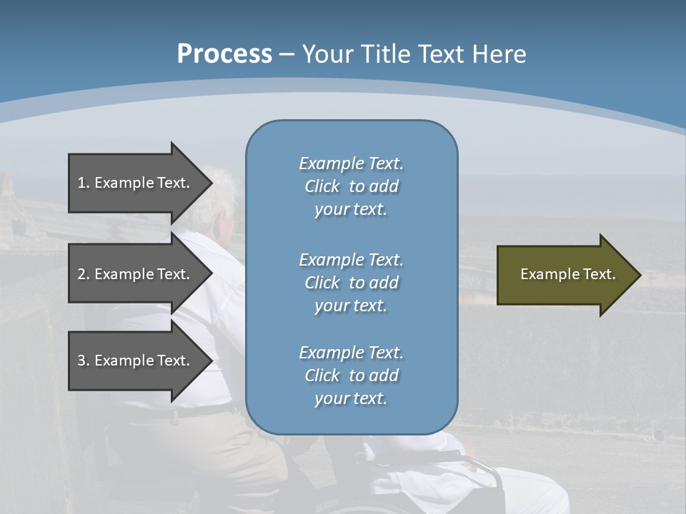 A Man In A Wheel Chair With A Woman Sitting Next To Him PowerPoint Template