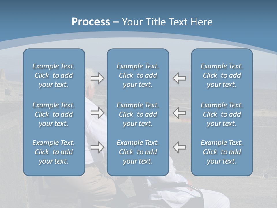 A Man In A Wheel Chair With A Woman Sitting Next To Him PowerPoint Template