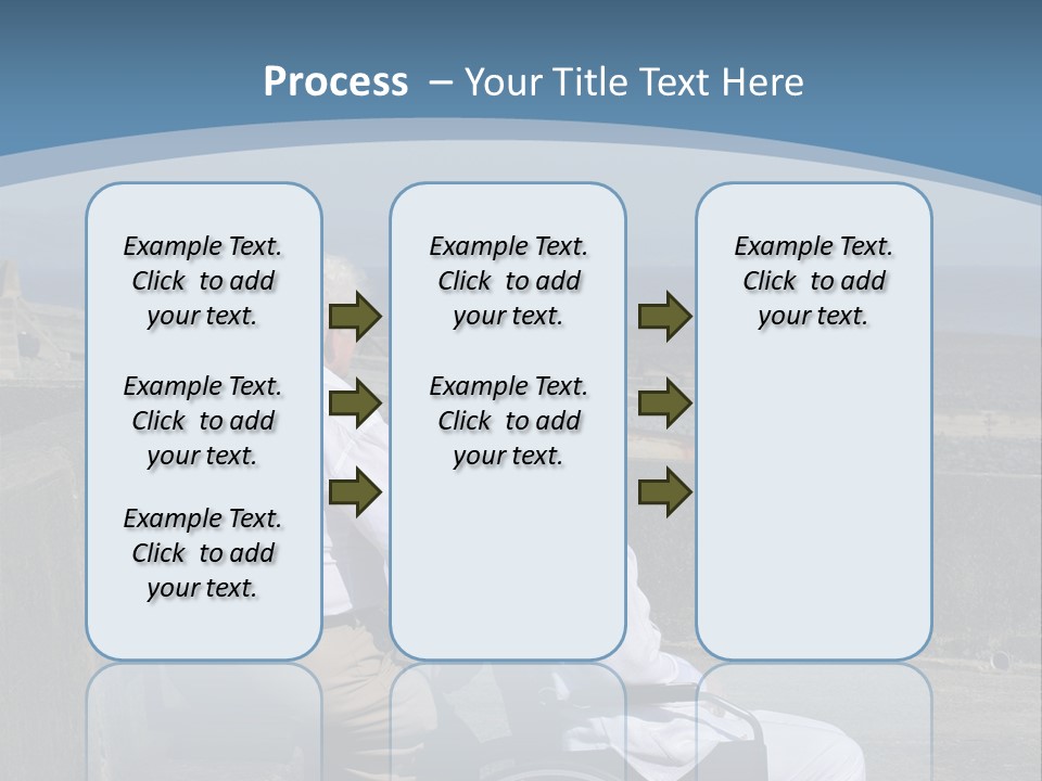 A Man In A Wheel Chair With A Woman Sitting Next To Him PowerPoint Template